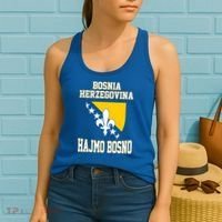 Proud Bosnia Dragon HAJMO BOSNO Country Favorite Cheer Game Women's Tank Top thumb 2