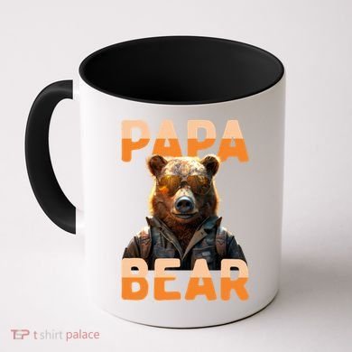Papa Bear Daddy Bear Dad FatherS Day Grizzly Brown Bears Gift Coffee Mug