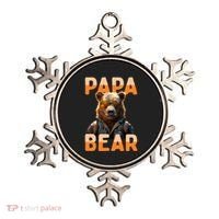 Papa Bear Daddy Bear Dad FatherS Day Grizzly Brown Bears Gift Ornament thumb 0