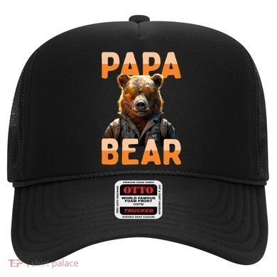 Papa Bear Daddy Bear Dad FatherS Day Grizzly Brown Bears Gift Hat