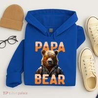 Papa Bear Daddy Bear Dad FatherS Day Grizzly Brown Bears Gift Hoodie thumb 4