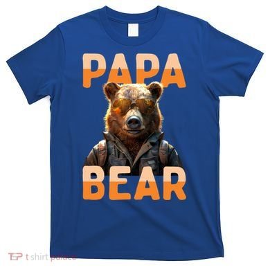 Papa Bear Daddy Bear Dad FatherS Day Grizzly Brown Bears Gift T-Shirt