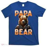 Papa Bear Daddy Bear Dad FatherS Day Grizzly Brown Bears Gift T-Shirt thumb 0