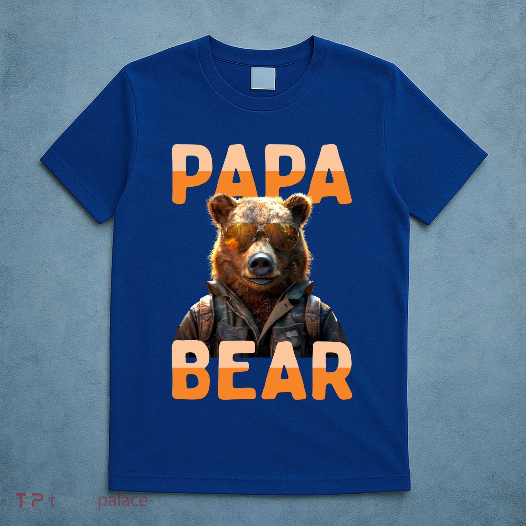 Papa Bear Daddy Bear Dad FatherS Day Grizzly Brown Bears Gift T-Shirt