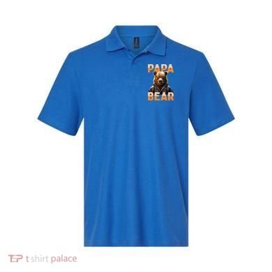 Papa Bear Daddy Bear Dad FatherS Day Grizzly Brown Bears Gift Polo