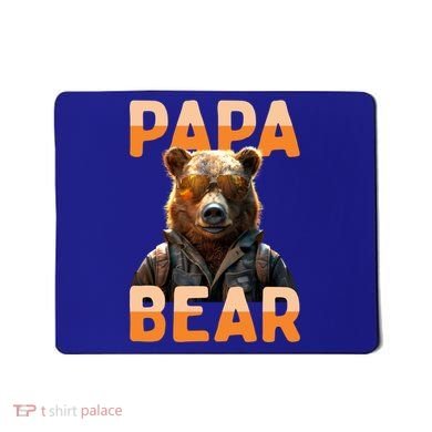Papa Bear Daddy Bear Dad FatherS Day Grizzly Brown Bears Gift Mousepad