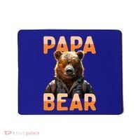 Papa Bear Daddy Bear Dad FatherS Day Grizzly Brown Bears Gift Mousepad thumb 0