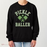 Pickle Baller Distressed Retro Athletic Pickleball Women's Sweatshirt thumb 0