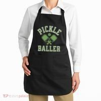 Pickle Baller Distressed Retro Athletic Pickleball Apron thumb 2