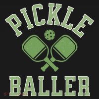 Pickle Baller Distressed Retro Athletic Pickleball Sweatshirt thumb 3