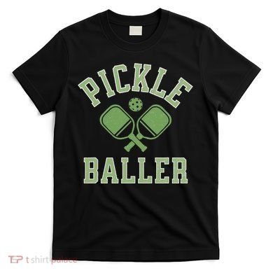 Pickle Baller Distressed Retro Athletic Pickleball T-Shirt