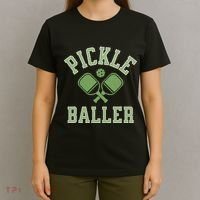 Pickle Baller Distressed Retro Athletic Pickleball T-Shirt thumb 4