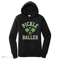Pickle Baller Distressed Retro Athletic Pickleball Women's Hoodie thumb 0