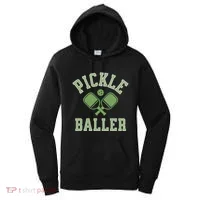 Pickle Baller Distressed Retro Athletic Pickleball Women's Hoodie thumb 0