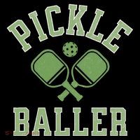 Pickle Baller Distressed Retro Athletic Pickleball Women's Hoodie thumb 2