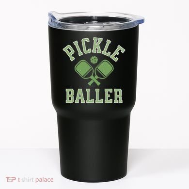 Pickle Baller Distressed Retro Athletic Pickleball Tumbler