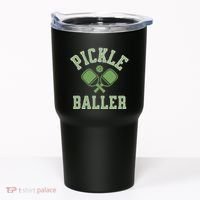Pickle Baller Distressed Retro Athletic Pickleball Tumbler thumb 0