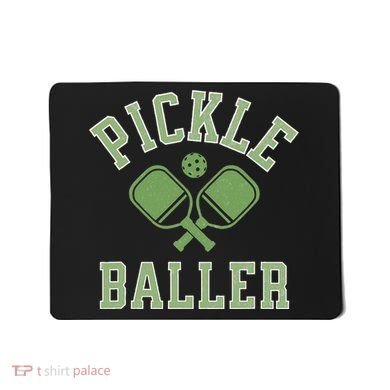 Pickle Baller Distressed Retro Athletic Pickleball Mousepad