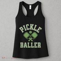 Pickle Baller Distressed Retro Athletic Pickleball Women's Tank Top thumb 3
