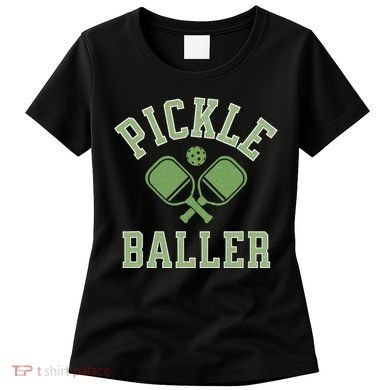 Pickle Baller Distressed Retro Athletic Pickleball Women's T-Shirt