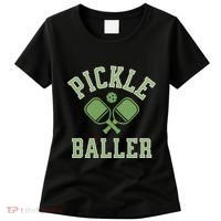 Pickle Baller Distressed Retro Athletic Pickleball Women's T-Shirt thumb 0