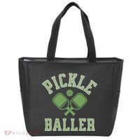 Pickle Baller Distressed Retro Athletic Pickleball Tote Bag thumb 0