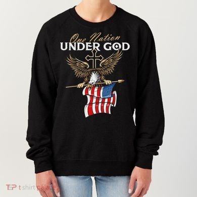 Patriotic Bald Eagle Usa American Flag Women's Sweatshirt