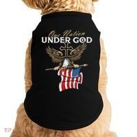 Patriotic Bald Eagle Usa American Flag Doggie Tank thumb 0