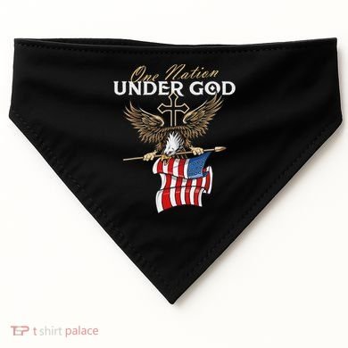 Patriotic Bald Eagle Usa American Flag USA-Made Doggie Bandana