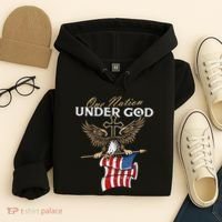 Patriotic Bald Eagle Usa American Flag Hoodie thumb 4