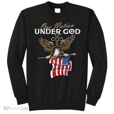 Patriotic Bald Eagle Usa American Flag Sweatshirt