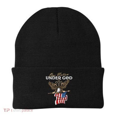 Patriotic Bald Eagle Usa American Flag Beanie