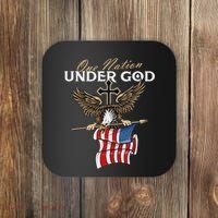 Patriotic Bald Eagle Usa American Flag Coaster thumb 0