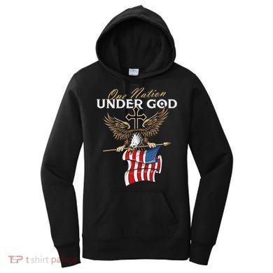 Patriotic Bald Eagle Usa American Flag Women's Hoodie