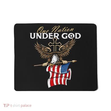 Patriotic Bald Eagle Usa American Flag Mousepad