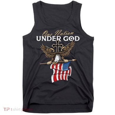 Patriotic Bald Eagle Usa American Flag Tank Top