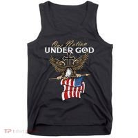 Patriotic Bald Eagle Usa American Flag Tank Top thumb 0