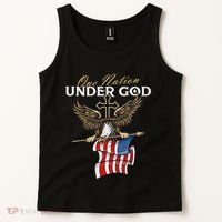 Patriotic Bald Eagle Usa American Flag Tank Top thumb 2