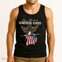 Patriotic Bald Eagle Usa American Flag Tank Top thumb 3