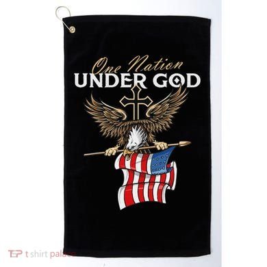 Patriotic Bald Eagle Usa American Flag Golf Towel