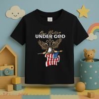 Patriotic Bald Eagle Usa American Flag Toddler T-Shirt thumb 3
