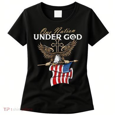 Patriotic Bald Eagle Usa American Flag Women's T-Shirt