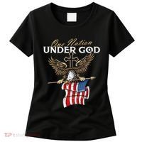 Patriotic Bald Eagle Usa American Flag Women's T-Shirt thumb 0