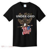 Patriotic Bald Eagle Usa American Flag Kids T-Shirt thumb 0