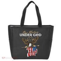 Patriotic Bald Eagle Usa American Flag Tote Bag thumb 0