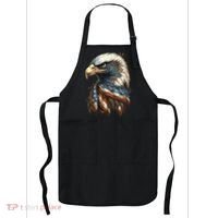 Patriotic Bald Eagle 4th Of July Usa American Flag Apron thumb 0