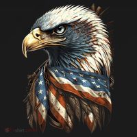 Patriotic Bald Eagle 4th Of July Usa American Flag Toddler T-Shirt thumb 4