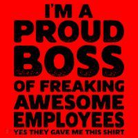 Proud Boss Employee Office Boss Day Funny Boss Santa Hat thumb 1