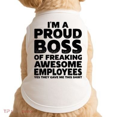 Proud Boss Employee Office Boss Day Funny Boss Doggie Tank
