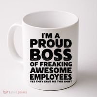 Proud Boss Employee Office Boss Day Funny Boss Coffee Mug thumb 0